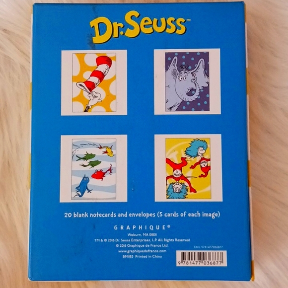 Dr. SUESS 20 Blank Notecards & Envelopes by Graphique de France - Picture 2 of 4